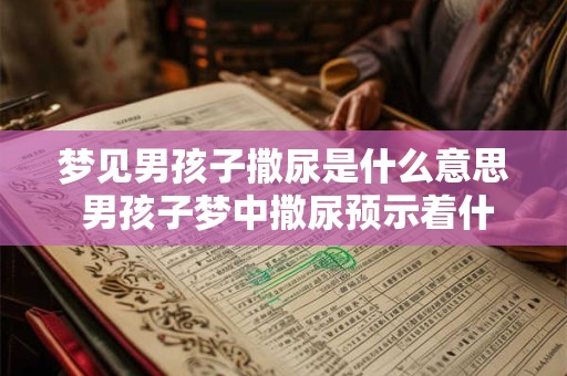 梦见男孩子撒尿是什么意思 男孩子梦中撒尿预示着什么