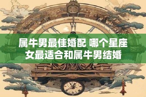 属牛男最佳婚配 哪个星座女最适合和属牛男结婚