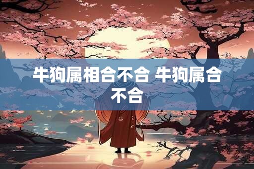 牛狗属相合不合 牛狗属合不合