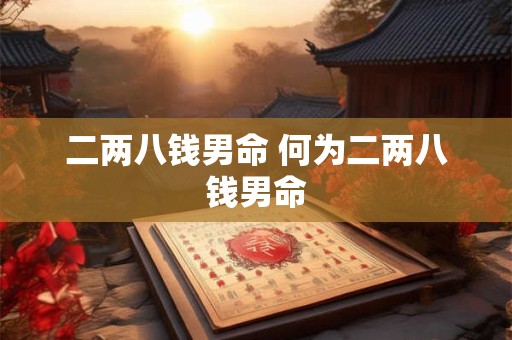 二两八钱男命 何为二两八钱男命