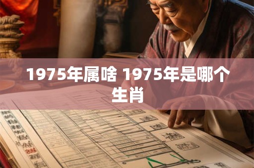 1975年属啥 1975年是哪个生肖