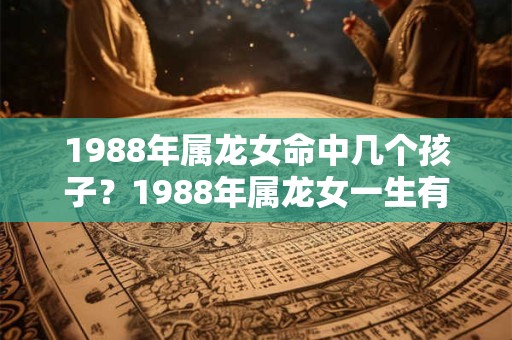 1988年属龙女命中几个孩子？1988年属龙女一生有几次婚姻？