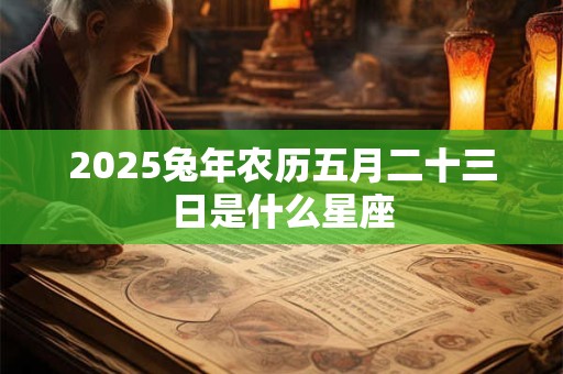 2025兔年农历五月二十三日是什么星座 2025兔年农历五月二十三日是什么星座