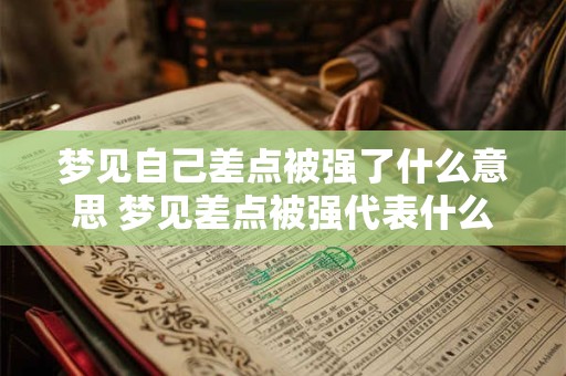 梦见自己差点被强了什么意思 梦见差点被强代表什么