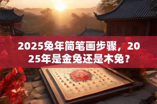 2025兔年简笔画步骤，2025年是金兔还是木兔？