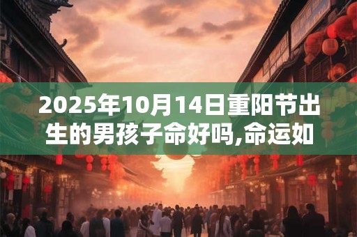 2025年10月14日重阳节出生的男孩子命好吗,命运如何