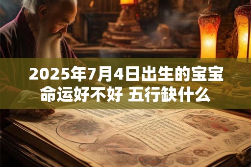 2025年7月4日出生的宝宝命运好不好 五行缺什么