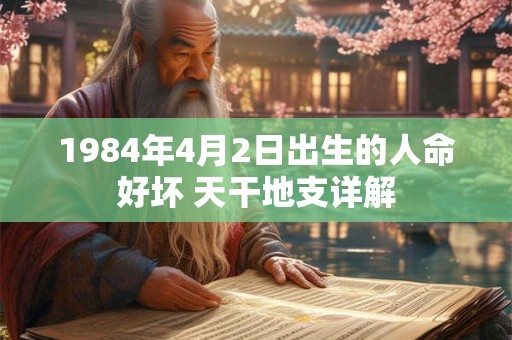1984年4月2日出生的人命好坏 天干地支详解