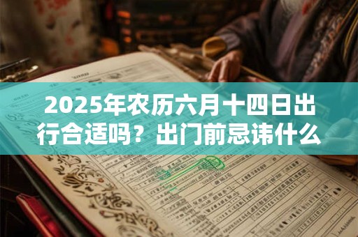 2025年农历六月十四日出行合适吗？出门前忌讳什么事？