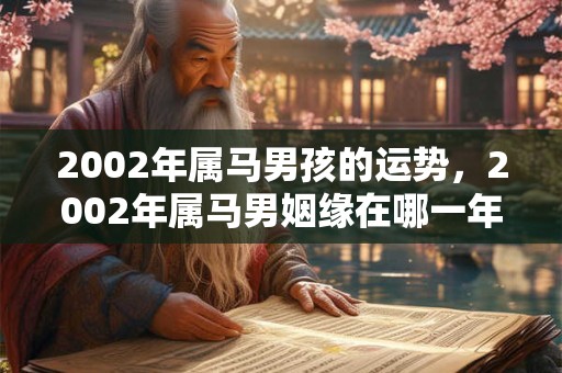 2002年属马男孩的运势，2002年属马男姻缘在哪一年？