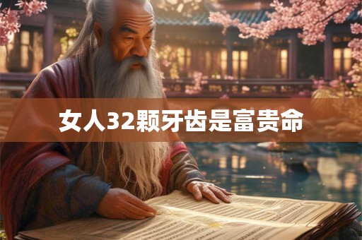 女人32颗牙齿是富贵命