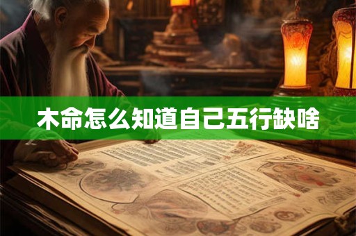 木命怎么知道自己五行缺啥