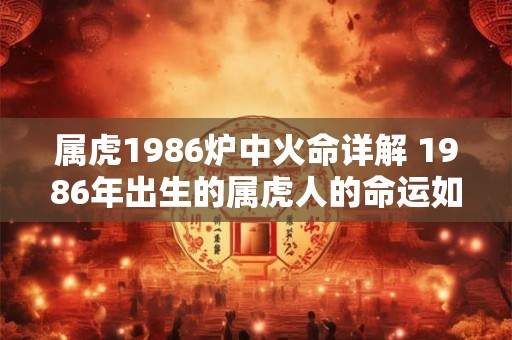 属虎1986炉中火命详解 1986年出生的属虎人的命运如何