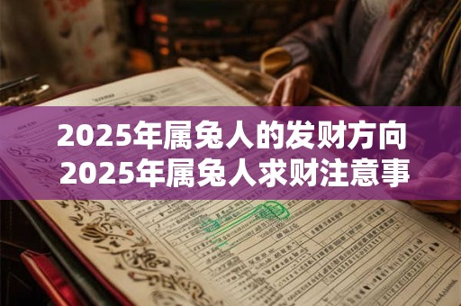 2025年属兔人的发财方向 2025年属兔人求财注意事项 2025年属兔人的发财方向 2025年属兔人求财注意事项