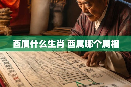 酉属什么生肖 酉属哪个属相