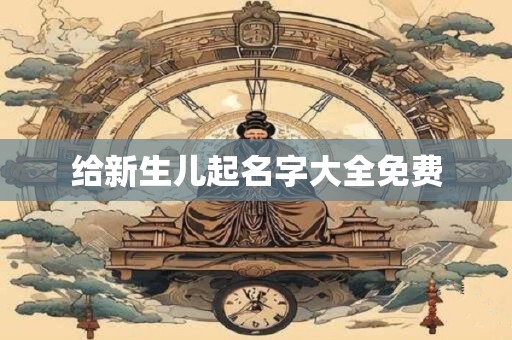给新生儿起名字大全免费