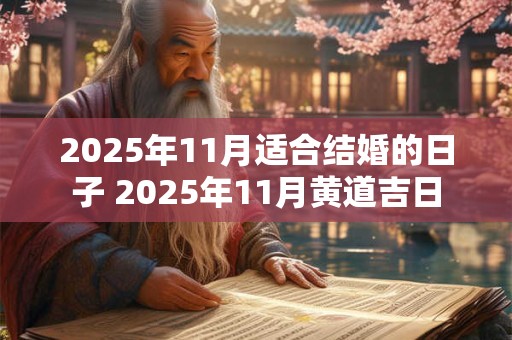 2025年11月适合结婚的日子 2025年11月黄道吉日