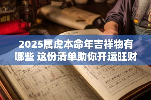 2025属虎本命年吉祥物有哪些 这份清单助你开运旺财