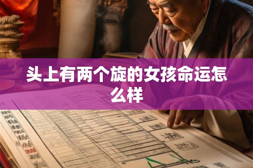 头上有两个旋的女孩命运怎么样
