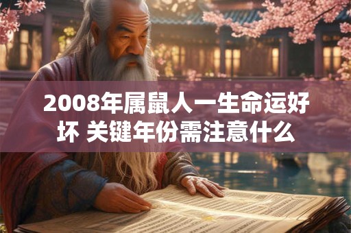 2008年属鼠人一生命运好坏 关键年份需注意什么