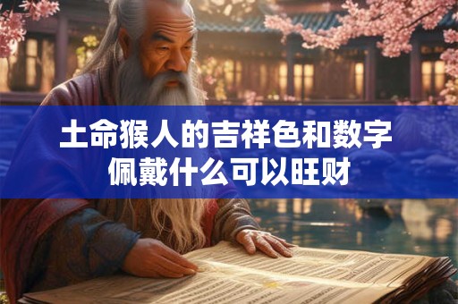 土命猴人的吉祥色和数字 佩戴什么可以旺财