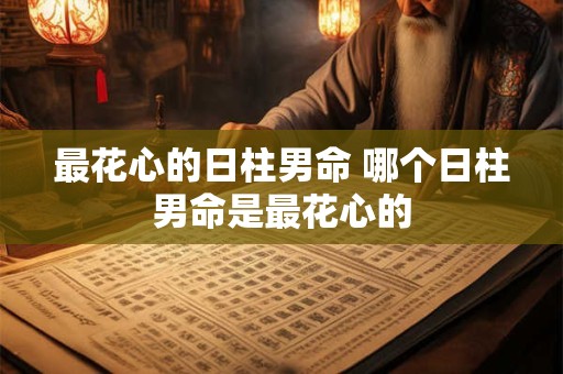 最花心的日柱男命 哪个日柱男命是最花心的