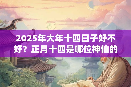 2025年大年十四日子好不好？正月十四是哪位神仙的生日？