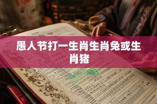 愚人节打一生肖生肖兔或生肖猪
