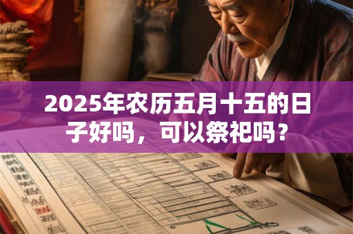 2025年农历五月十五的日子好吗，可以祭祀吗？