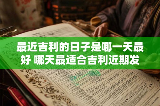 最近吉利的日子是哪一天最好 哪天最适合吉利近期发生
