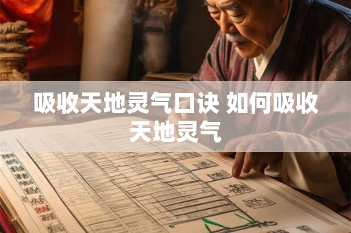 吸收天地灵气口诀 如何吸收天地灵气