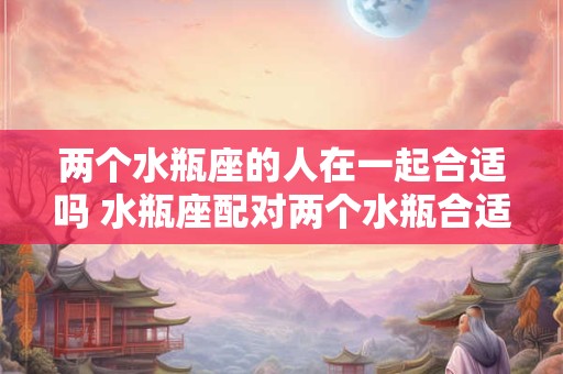 两个水瓶座的人在一起合适吗 水瓶座配对两个水瓶合适吗