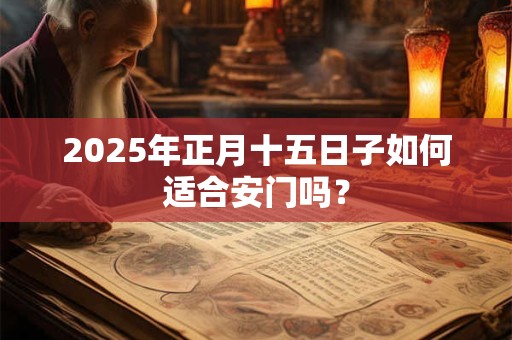 2025年正月十五日子如何适合安门吗？