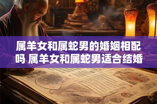 属羊女和属蛇男的婚姻相配吗 属羊女和属蛇男适合结婚吗