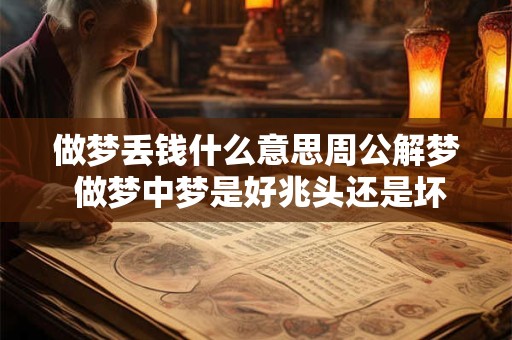 做梦丢钱什么意思周公解梦 做梦中梦是好兆头还是坏兆头