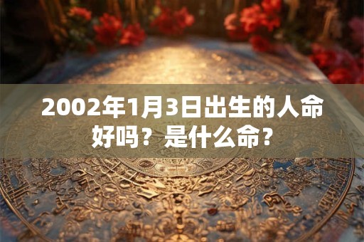 2002年1月3日出生的人命好吗?是什么命? 2002年1月3日出生的人命好吗?是什么命?