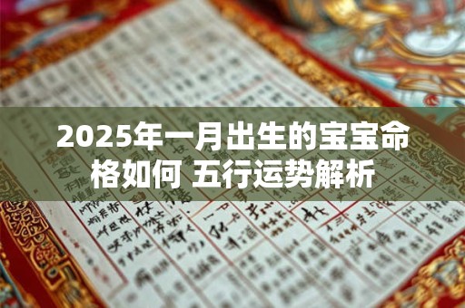 2026年一月出生的宝宝命格如何 五行运势解析 2026年一月出生的宝宝命格如何 五行运势解析