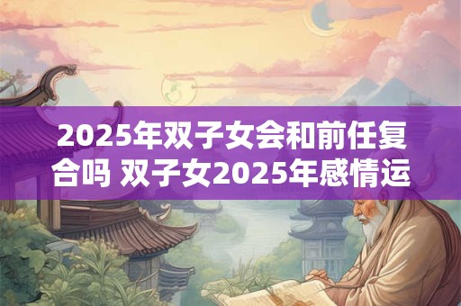 2025年双子女会和前任复合吗 双子女2025年感情运势如何