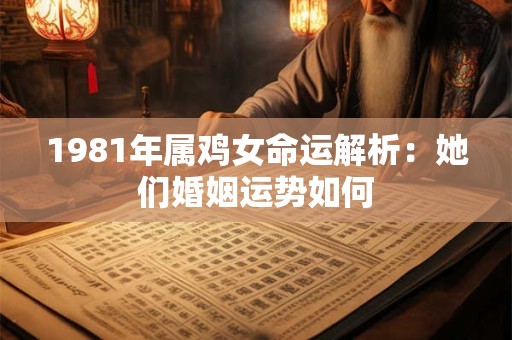 1981年属鸡女命运解析：她们婚姻运势如何