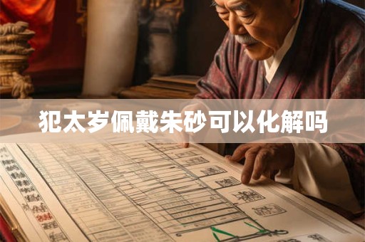 犯太岁佩戴朱砂可以化解吗