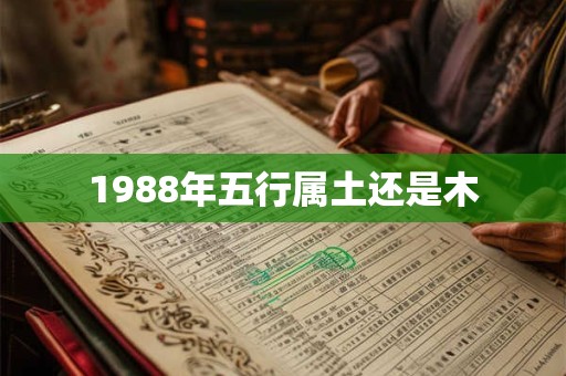 1988年五行属土还是木