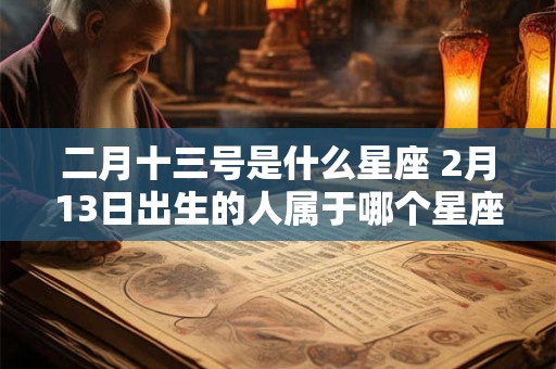 二月十三号是什么星座 2月13日出生的人属于哪个星座