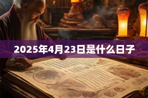 2025年4月23日是什么日子
