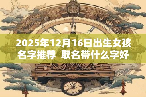 2025年12月16日出生女孩名字推荐 取名带什么字好 2025年12月16日出生女孩名字推荐 取名带什么字好
