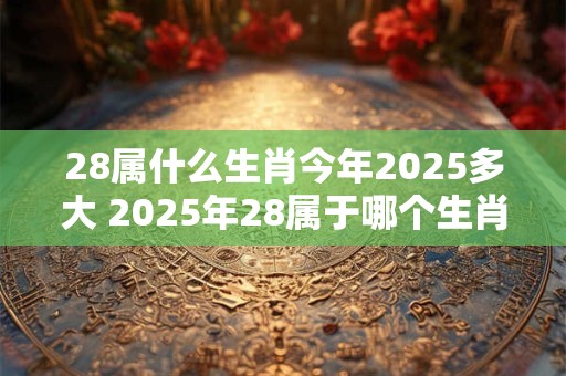 28属什么生肖今年2025多大 2025年28属于哪个生肖今年几岁