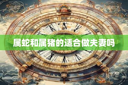 属蛇和属猪的适合做夫妻吗
