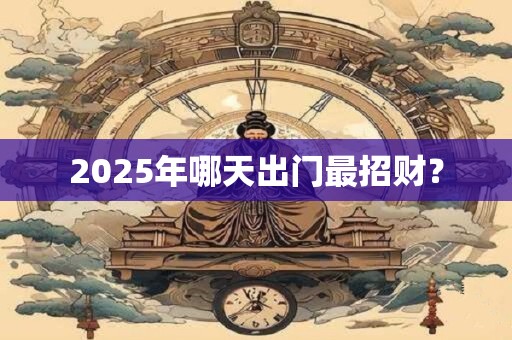 2025年哪天出门最招财？