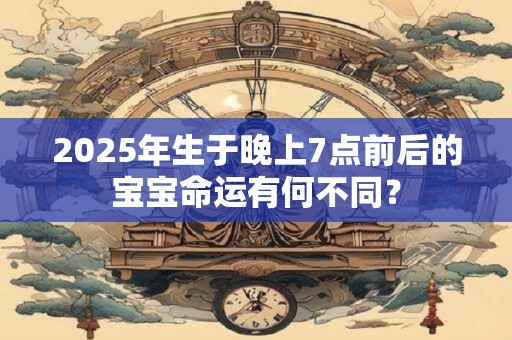 2025年生于晚上7点前后的宝宝命运有何不同？