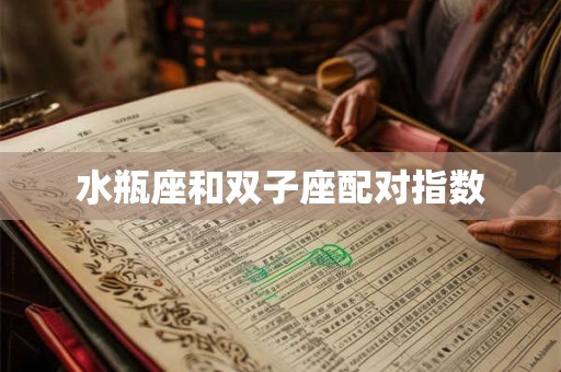 水瓶座和双子座配对指数