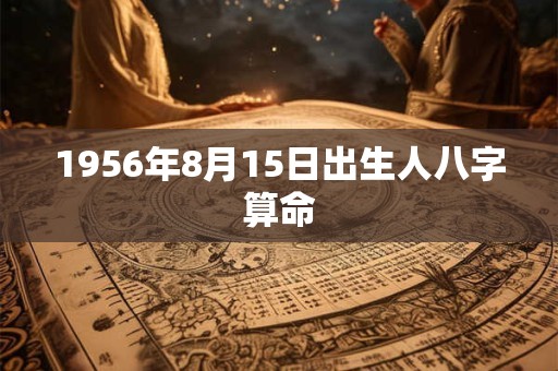 1956年8月15日出生人八字算命